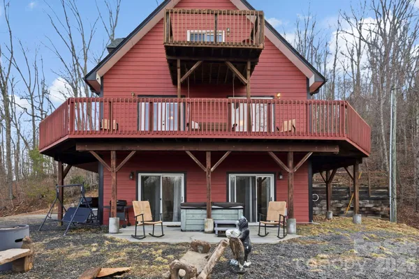 a front view of a house with balcony