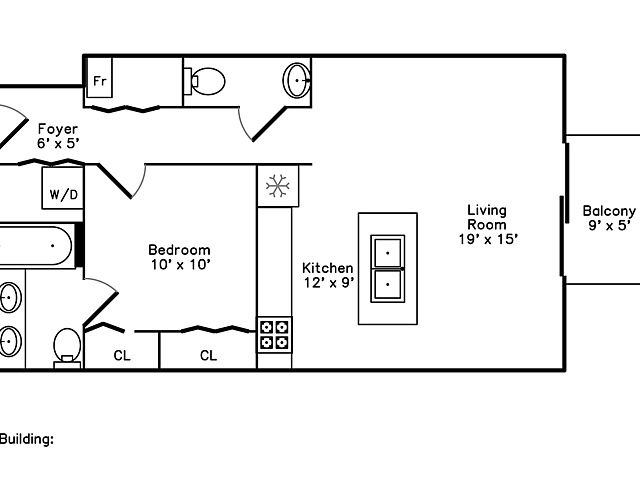 106 North Aberdeen Street, Unit 4B Chicago, IL 60607 - Photo 17 of 17 a picture of a floor plan