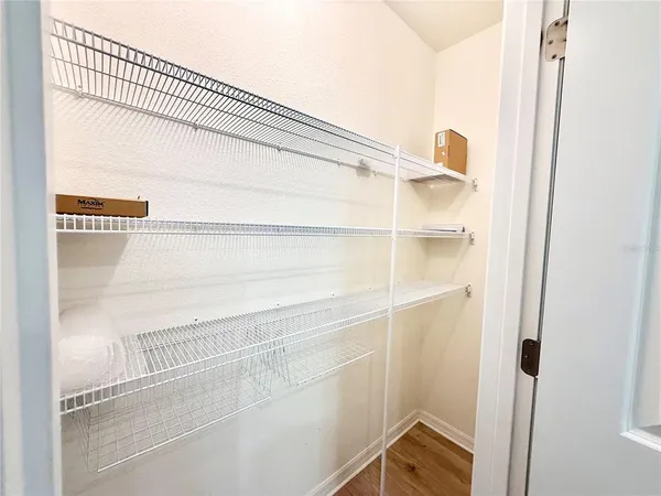 a close view of closet