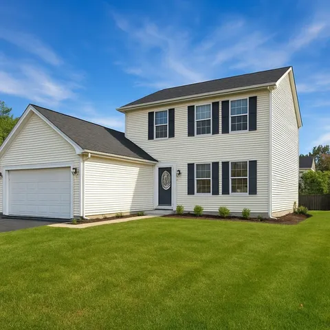a house with garden in front of it