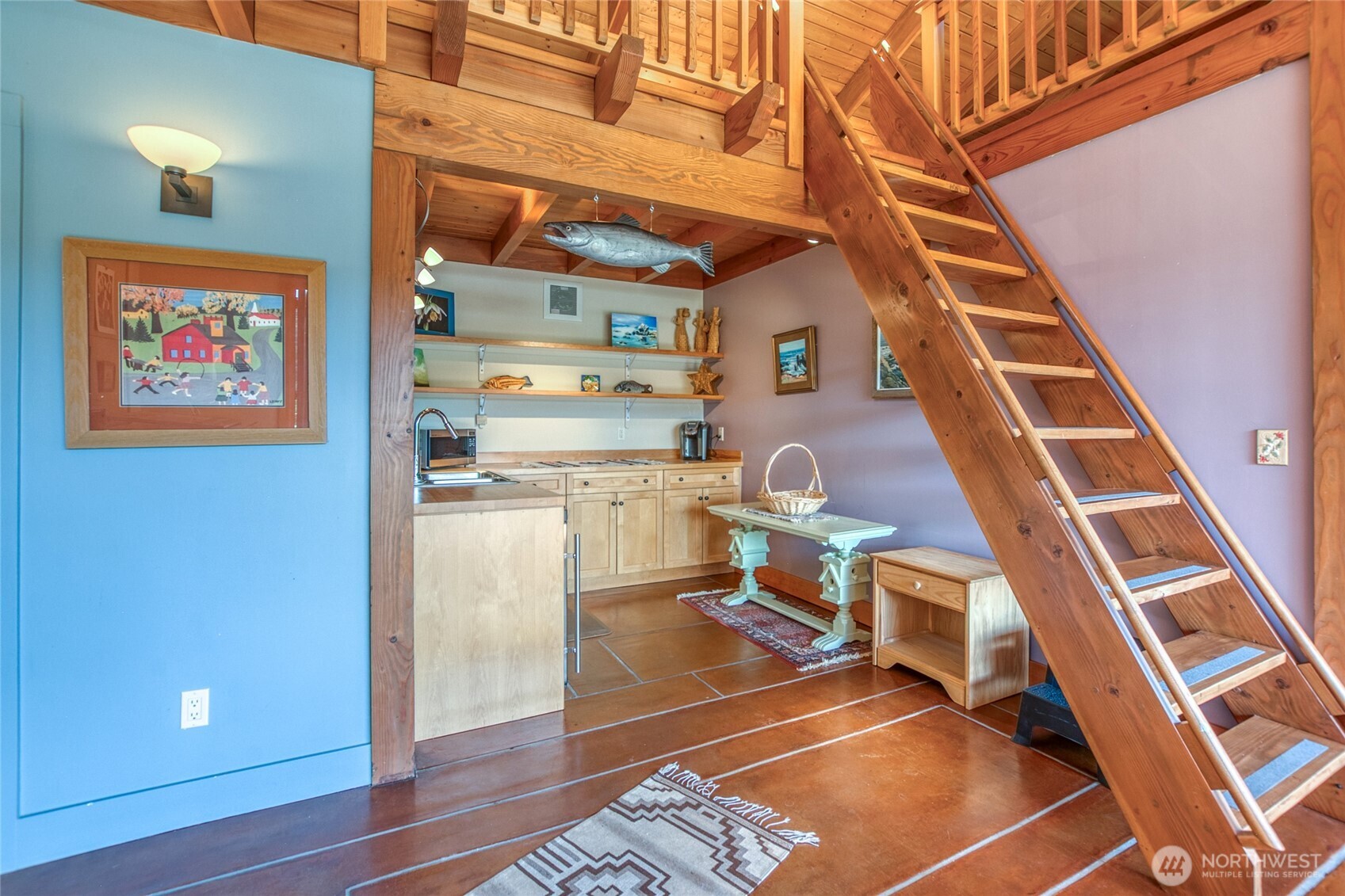 402 Cayou Valley Road Orcas Island, WA 98245 - Photo 32 of 40 a view of a kitchen with a sink and cabinets
