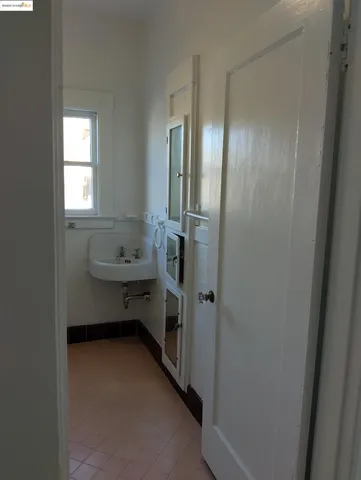 a view of hallway with window