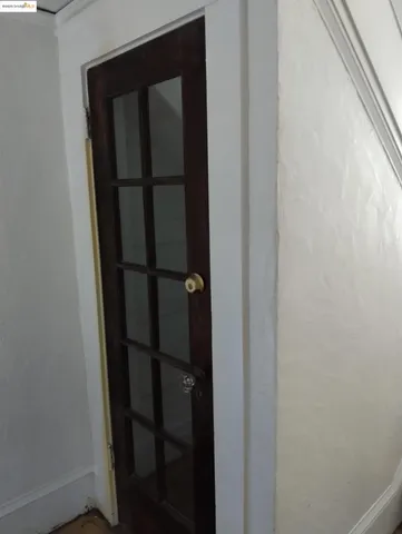 a view of a backyard of the house