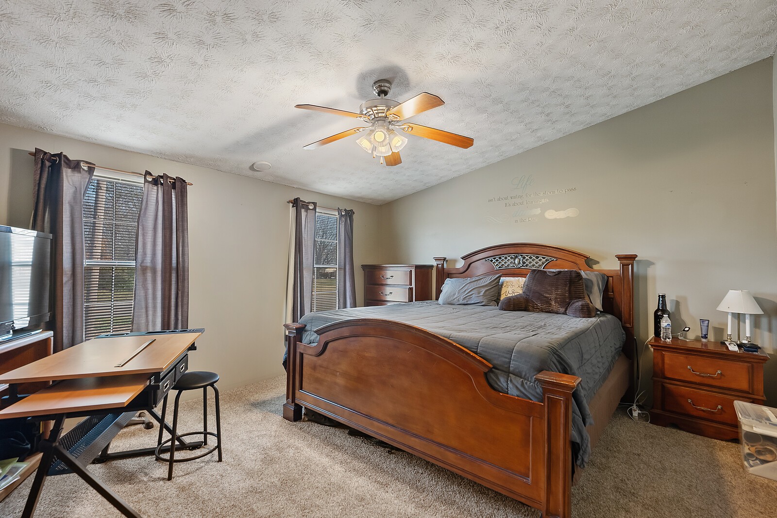 6480 Highway 161 Springfield, TN 37172 - Photo 14 of 20 a bedroom with a bed and a chandelier