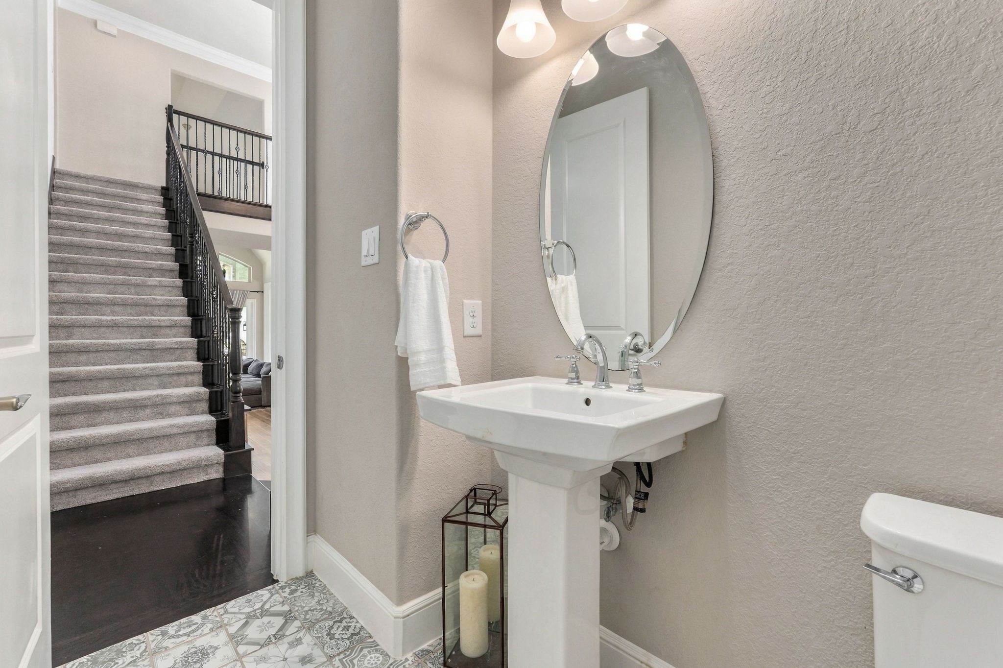 26910 Selinsgrove Road Magnolia, TX 77354 - Photo 28 of 47 Thoughtfully placed half bathroom, away from the main living areas while remaining easily accessible.