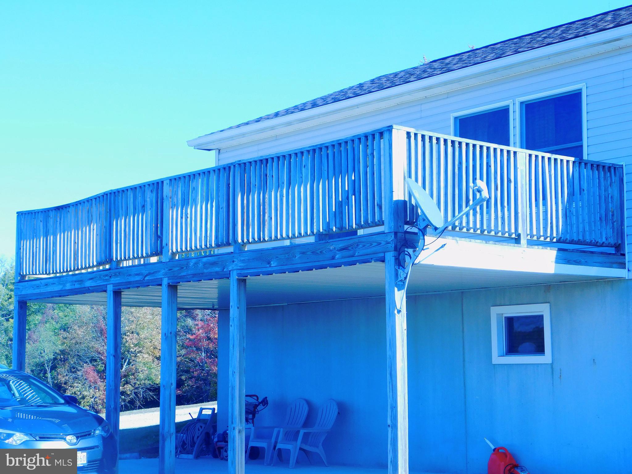 8475 Westernport Road Swanton, MD 21561 - Photo 36 of 45 deck with patio below