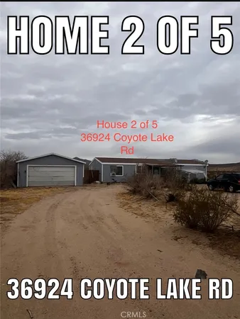 $849,000 | 37132 Coyote Lake Road, Newberry Springs, CA 92365