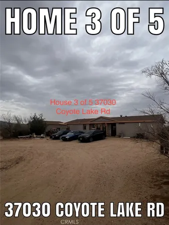 $849,000 | 37132 Coyote Lake Road, Newberry Springs, CA 92365
