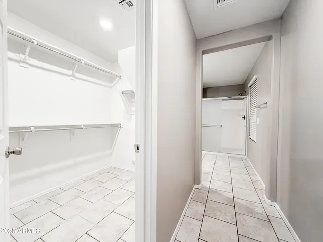 a view of a walk in closet