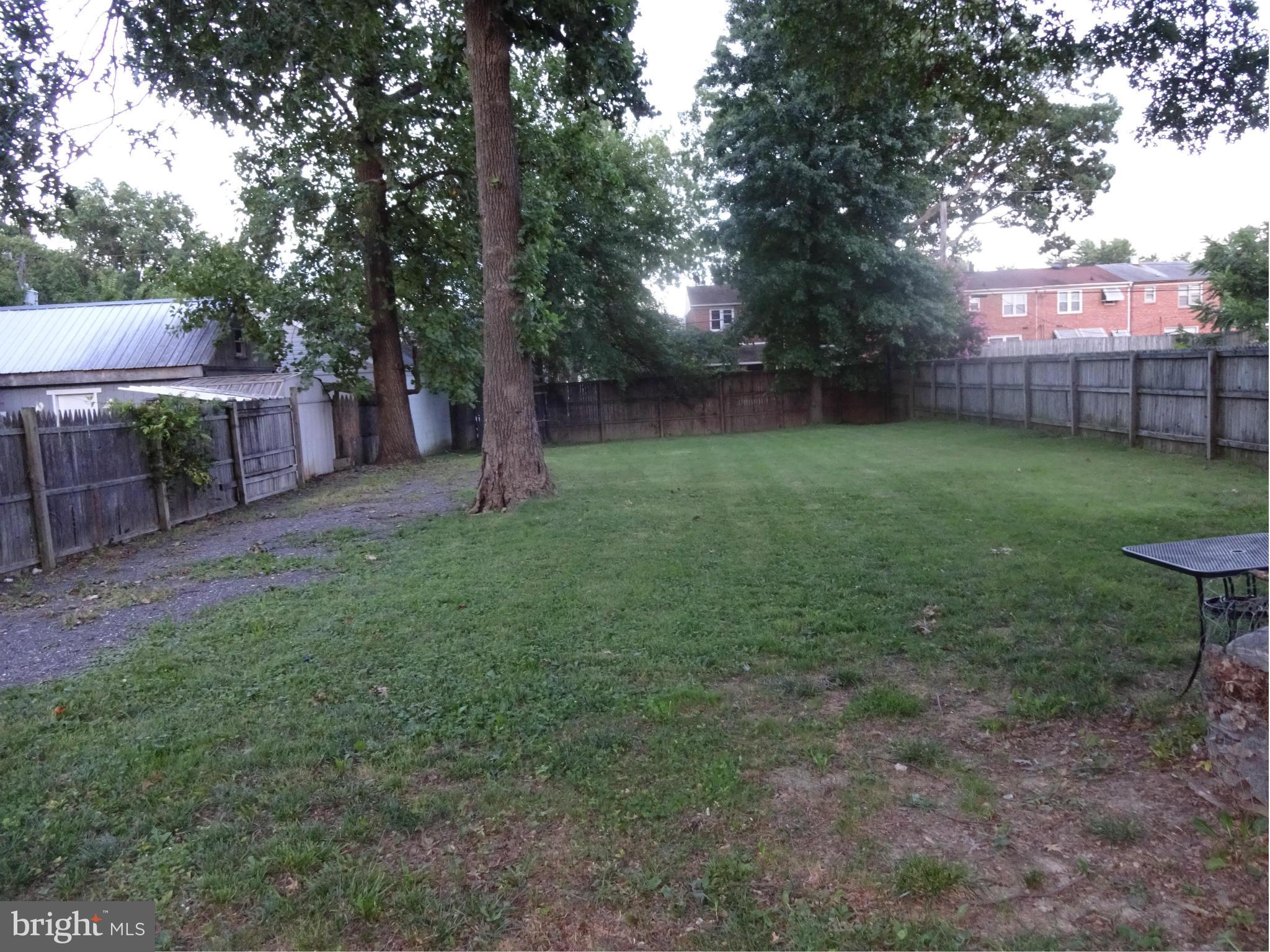 1631 Williams Avenue Baltimore, MD 21221 - Photo 23 of 28 Fenced Rear Yard Lot size is .21 of an Acre