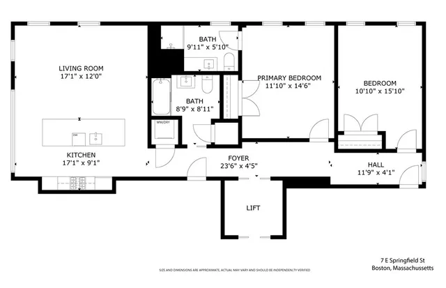 $1,525,000 | 7 East Springfield Street, Unit 5B, Boston, MA 02118
