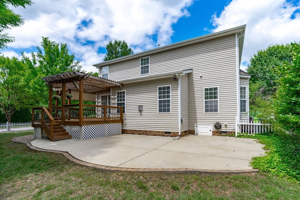 10702 Longholme Way Raleigh, NC 27614 - Photo 47 of 57 Large Patio Perfect for Grilling and a Fire Pit!