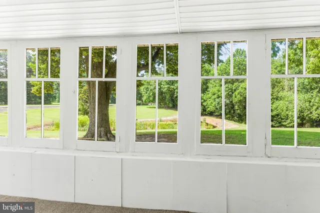 a view of an outdoor space and swimming pool
