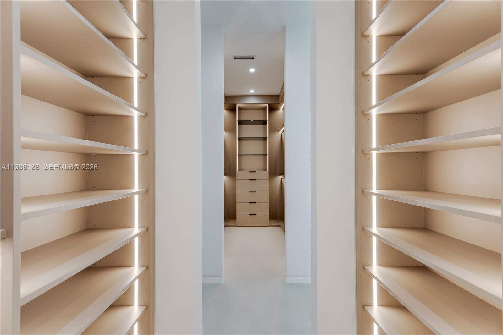 11000 Southwest 120th Street Miami, FL 33176 - Photo 36 of 75 a view of walk in closet with empty racks