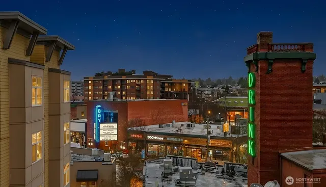 an aerial view of city