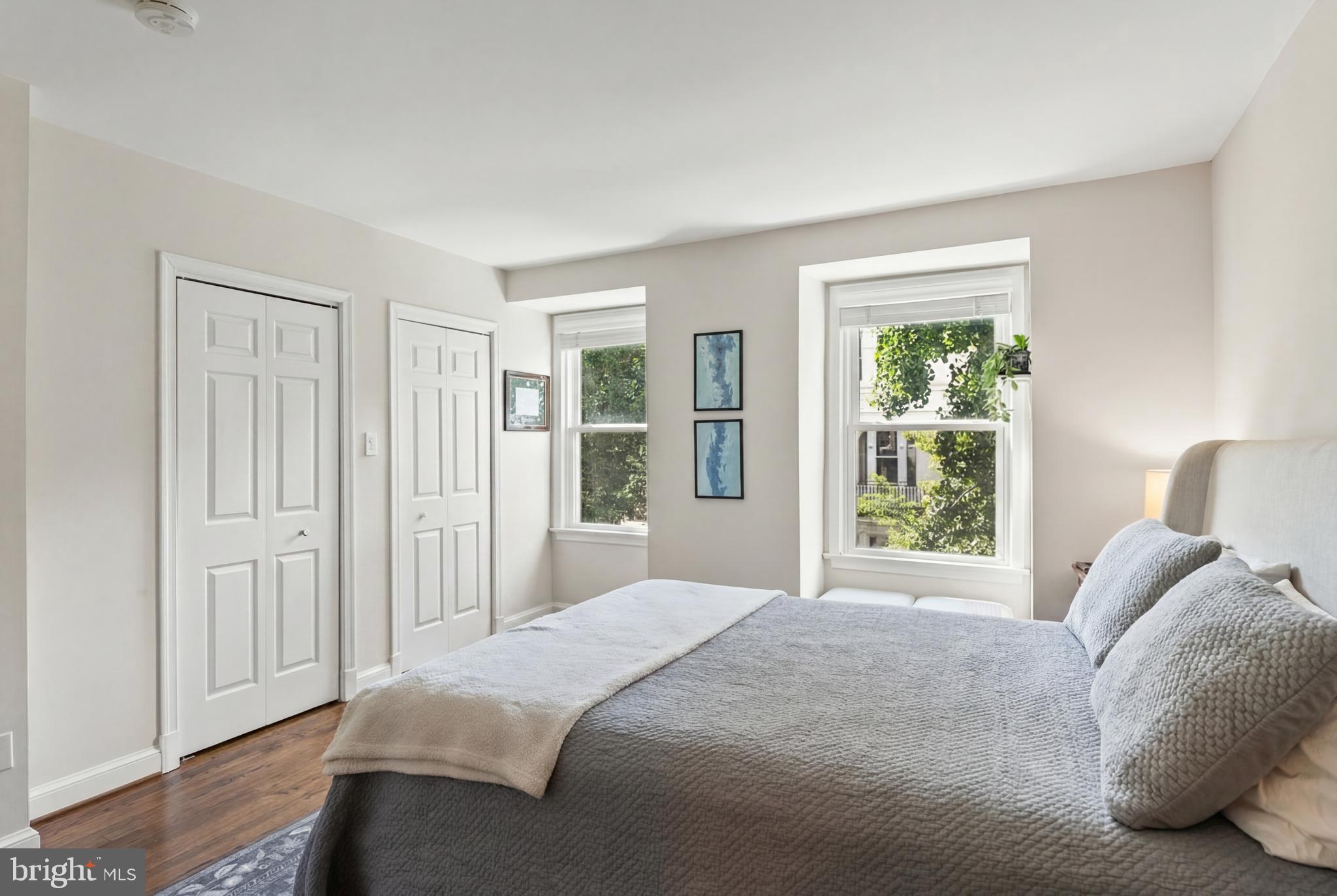 2011 Hillyer Place Northwest Washington, DC 20009 - Photo 10 of 21 a bedroom with a bed and a window