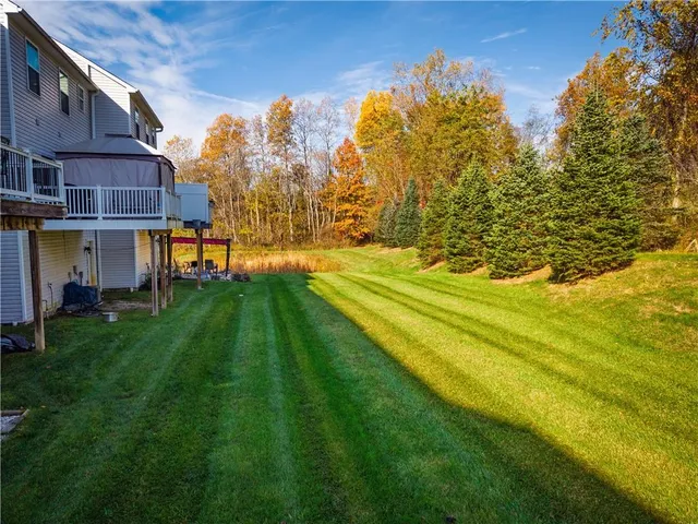 a view of an outdoor space and a yard