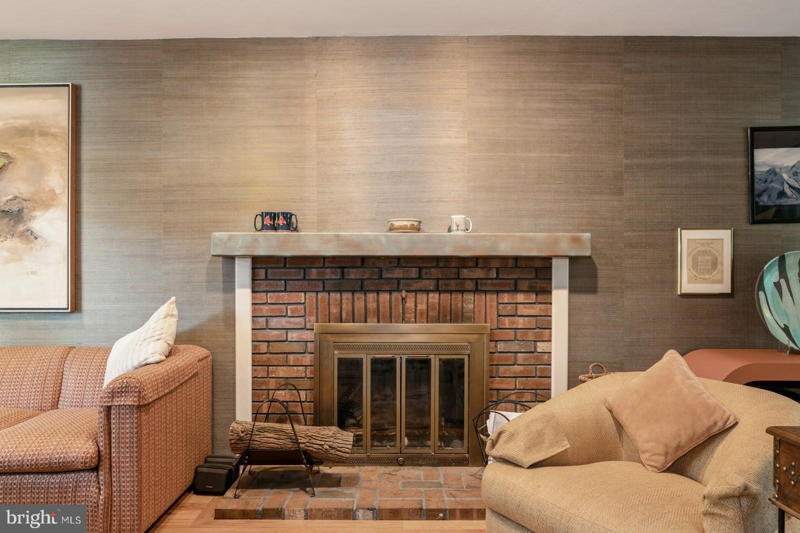 149 Parker Road South Plainsboro, NJ 08536 - Photo 16 of 57 a living room with furniture and a fireplace