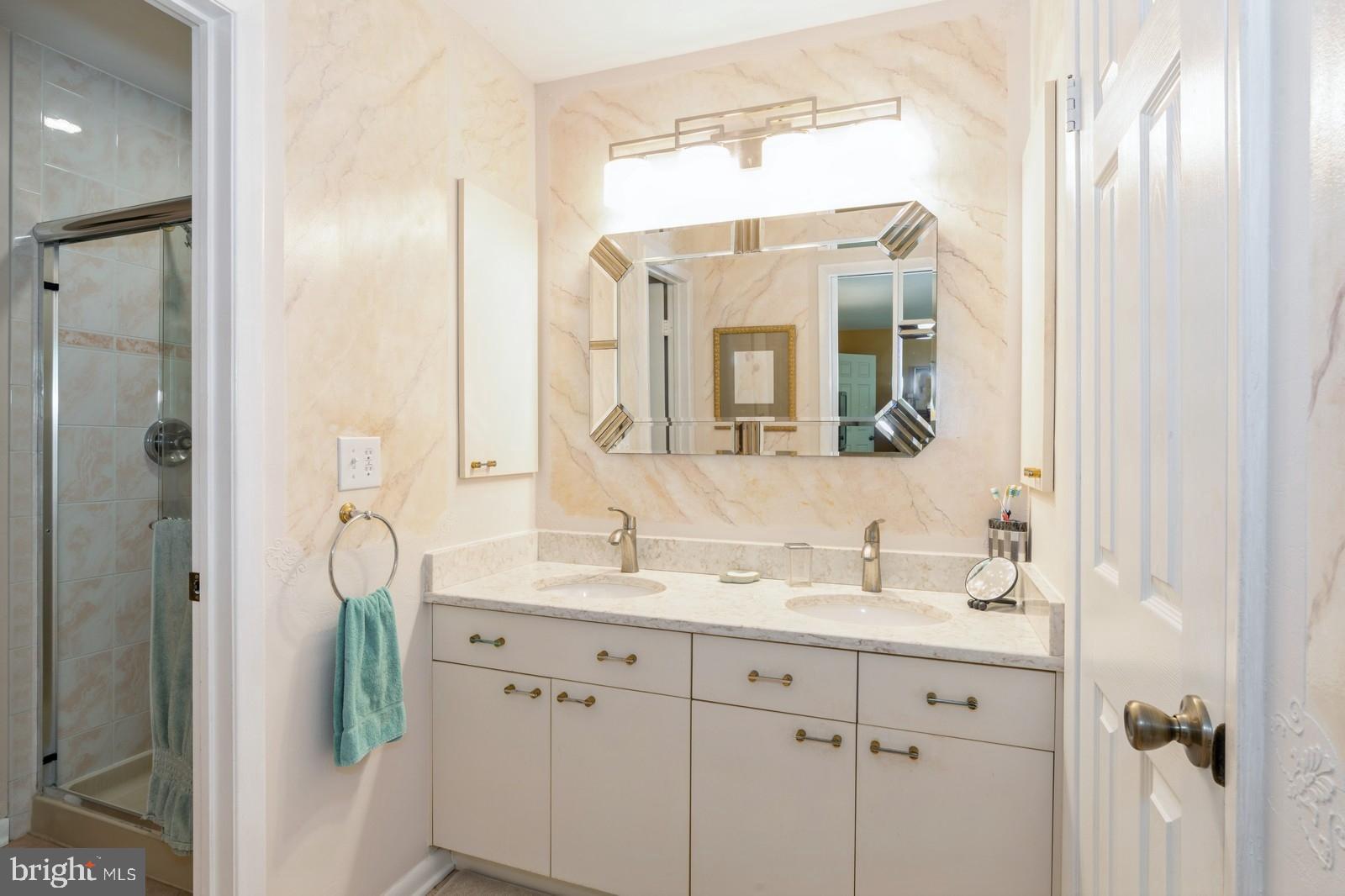 149 Parker Road South Plainsboro, NJ 08536 - Photo 39 of 57 a bathroom with a double vanity sink mirror and