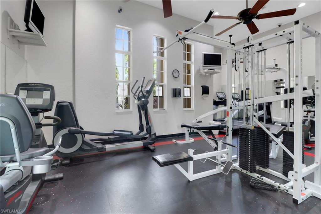 4500 Botanical Pl Circle, Unit 101 Naples, FL 34112 - Photo 37 of 44 a view of a room with gym equipment