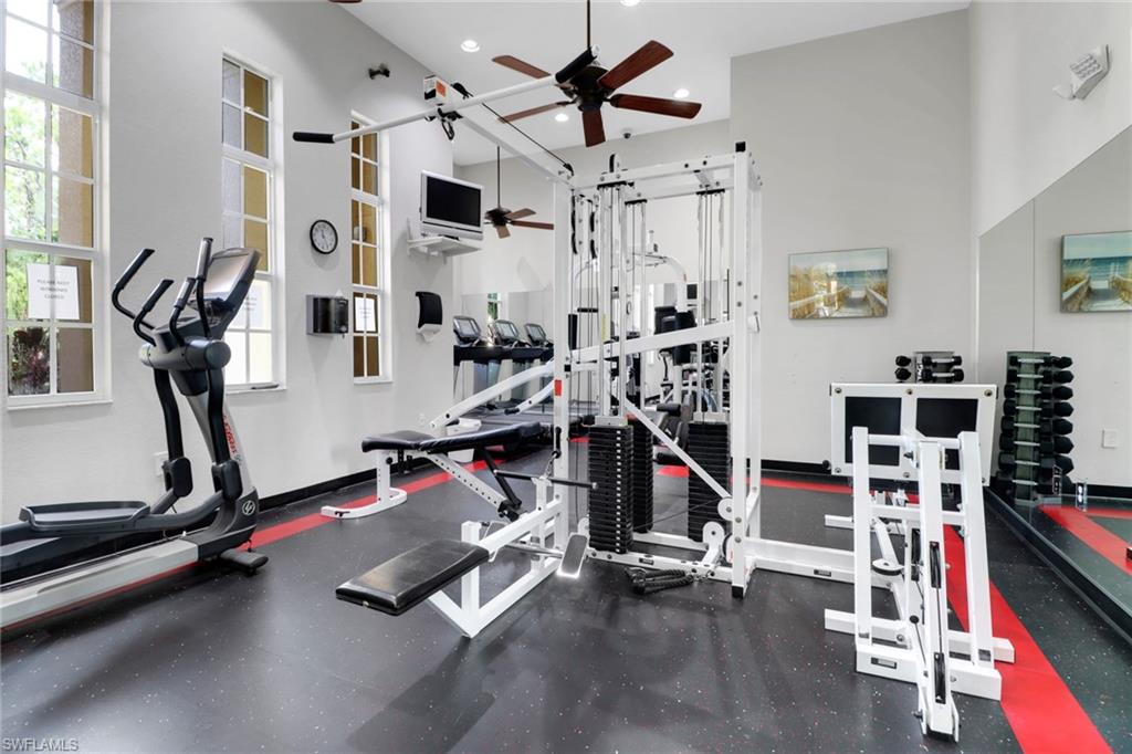 4500 Botanical Pl Circle, Unit 101 Naples, FL 34112 - Photo 38 of 44 a view of a room with gym equipment
