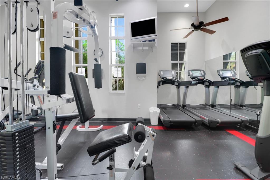 4500 Botanical Pl Circle, Unit 101 Naples, FL 34112 - Photo 39 of 44 a view of a room with gym equipment