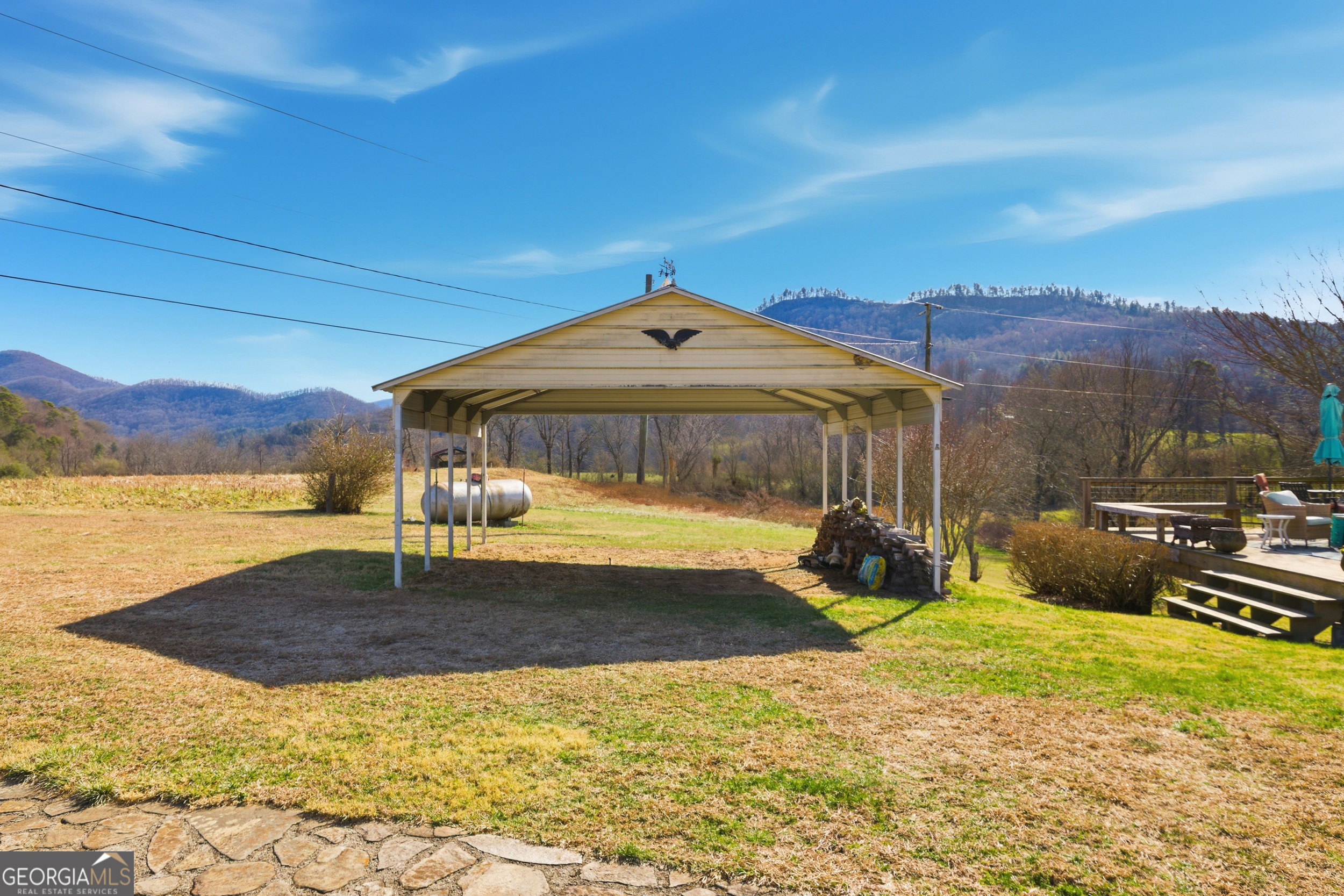 190 Legendary Lane Rabun Gap, GA 30568 - Photo 41 of 47 a front view of a house with yard