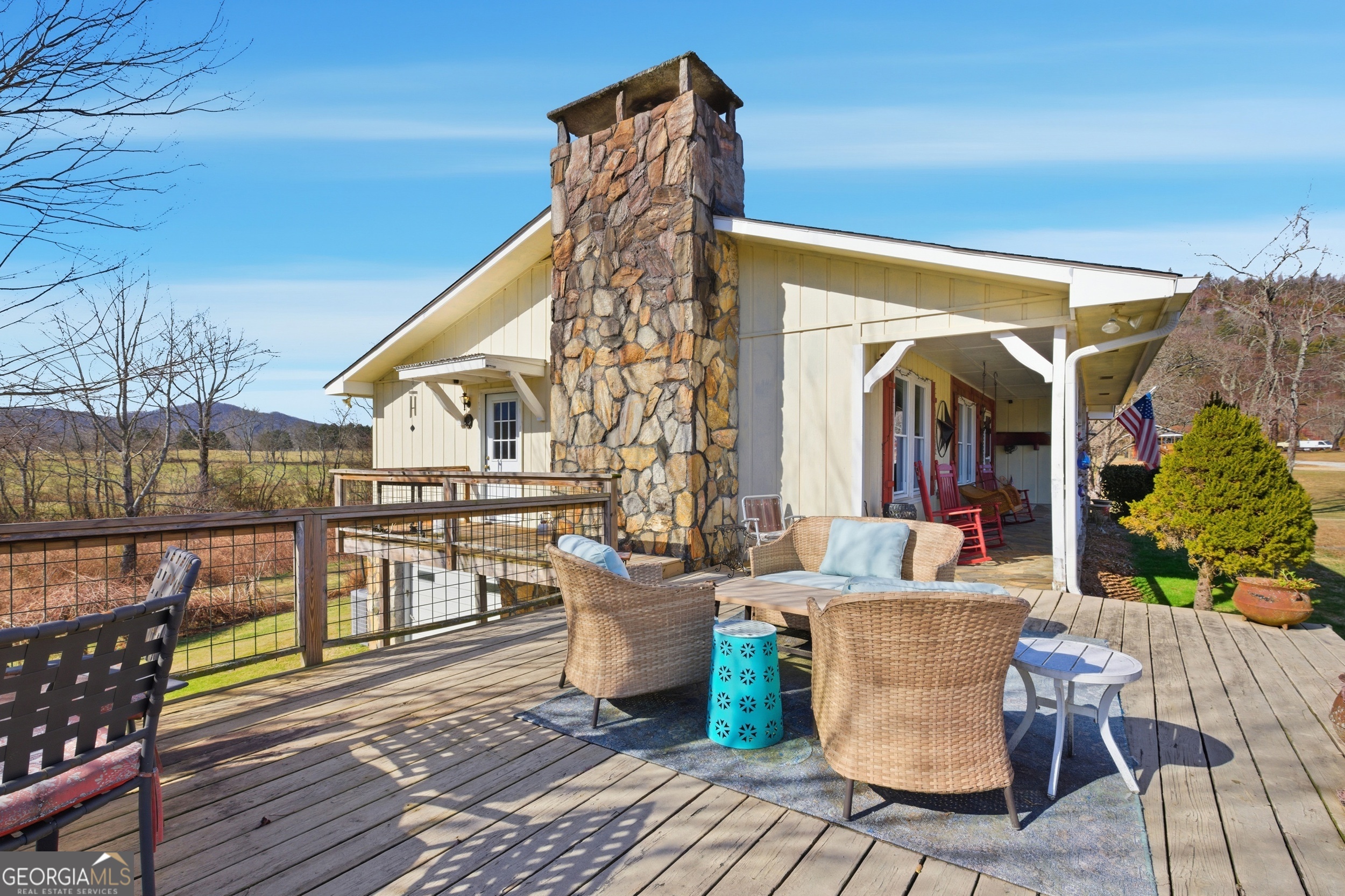 190 Legendary Lane Rabun Gap, GA 30568 - Photo 5 of 47 a outdoor space with patio the couches and a potted plant
