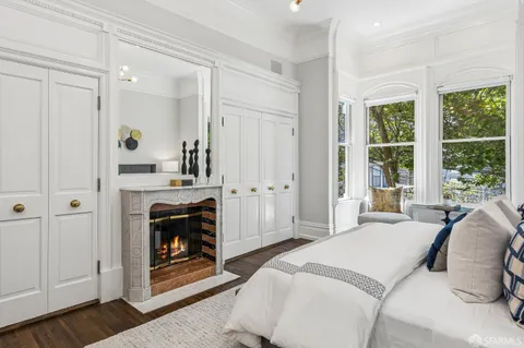 front view of a house with a garden