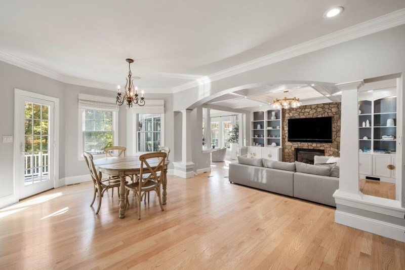 85 Colts Crossing Canton, MA 02021 - Photo 14 of 38 a view of a dining room with furniture window and wooden floor