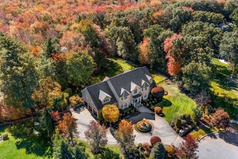 85 Colts Crossing Canton, MA 02021 - Photo 18 of 38 an aerial view of a house with yard swimming pool and outdoor seating