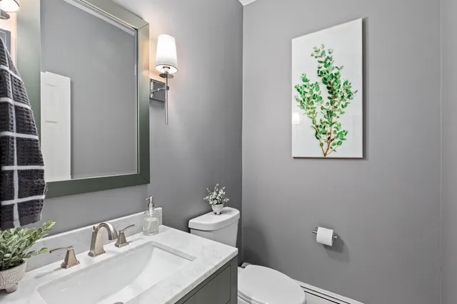 a bathroom with a sink and a toilet