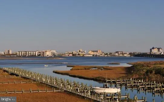 a view of a city and an ocean view