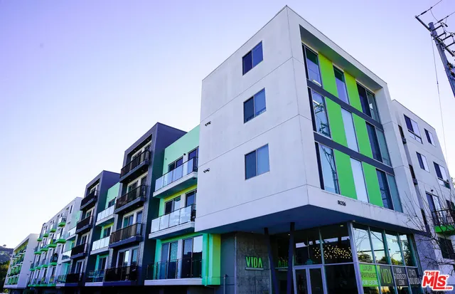 a front view of a building