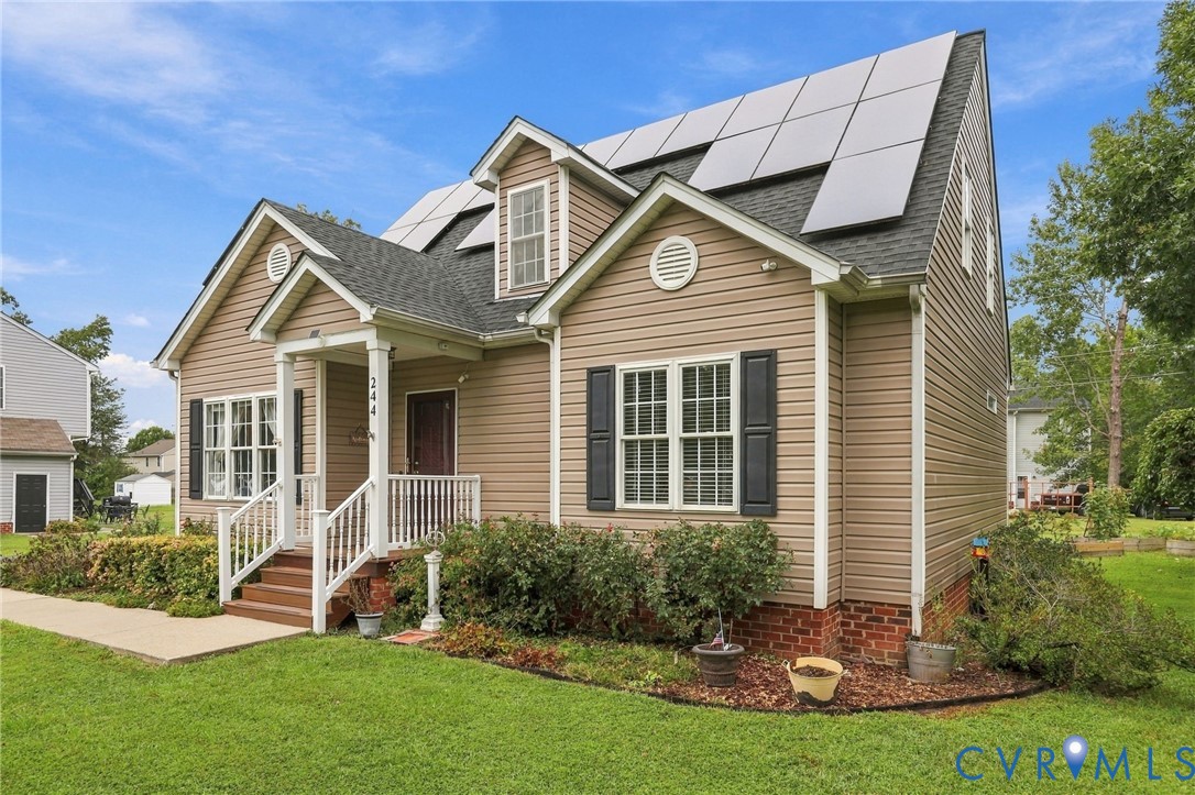244 East Huntsman Road Sandston, VA 23150 - Photo 2 of 54 Gable-style home with tan siding and black shutter