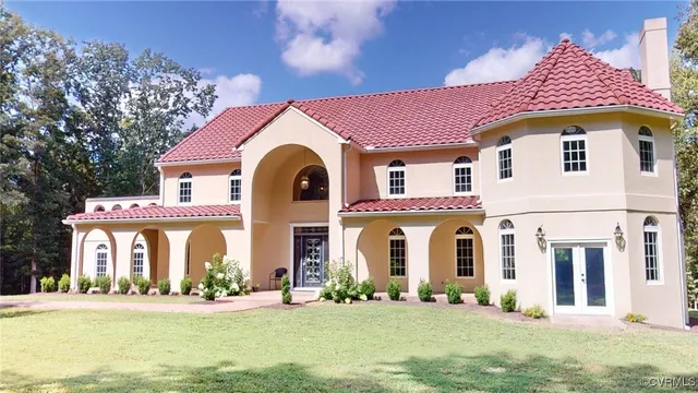 a front view of school