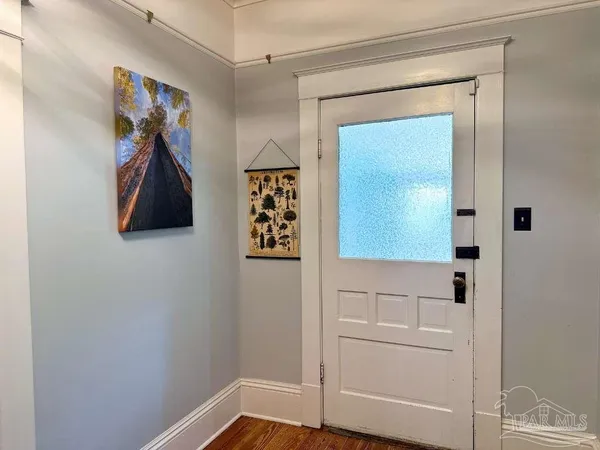 a view of a closet