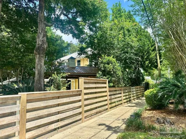 a house view with a outdoor space