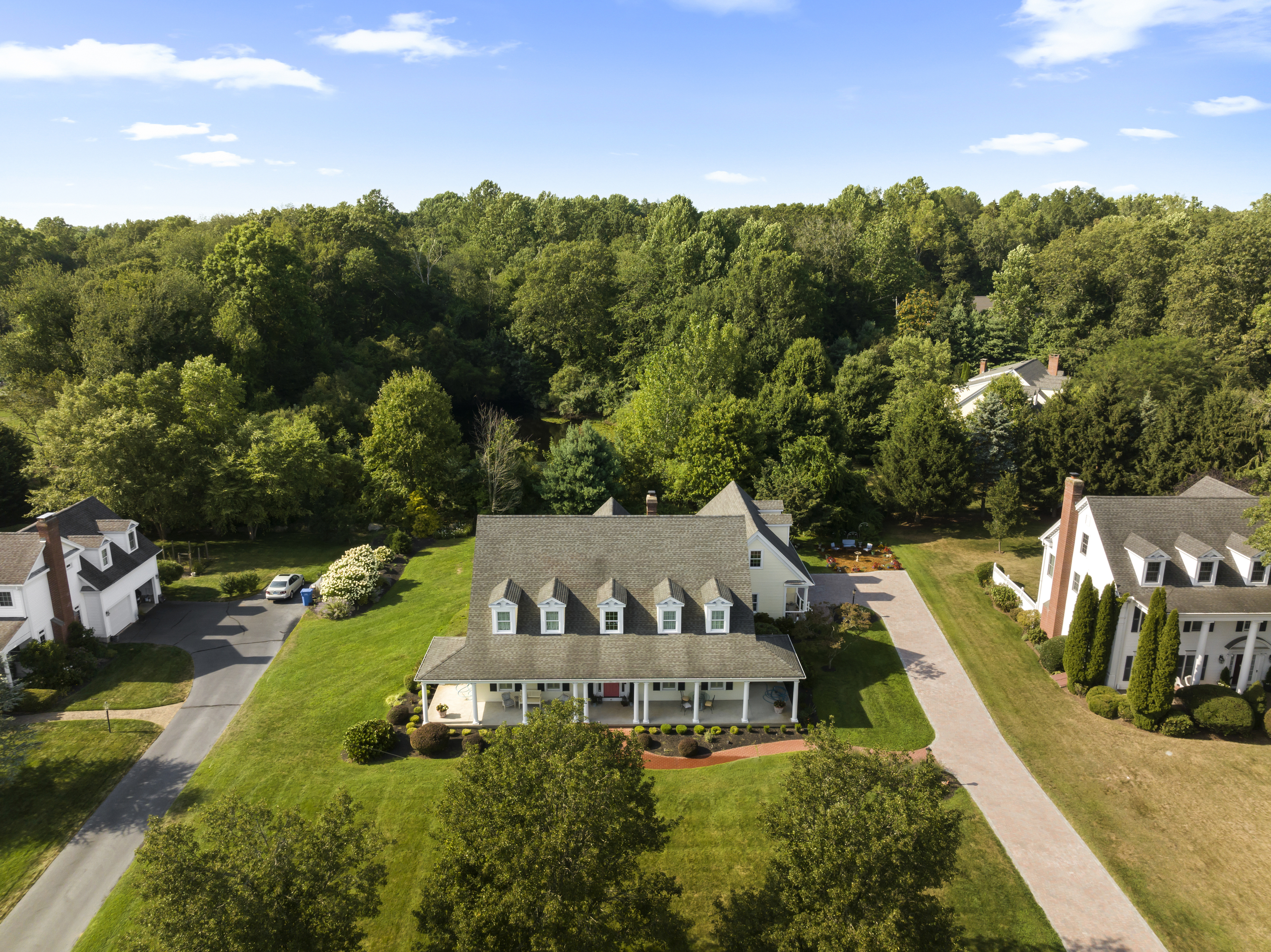 41 Allison Drive Madison, CT 06443 - Photo 37 of 40 an aerial view of a house with a garden