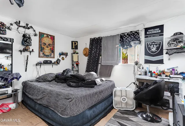 a living room with furniture and furniture