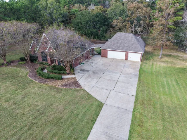 a view of lake with green space