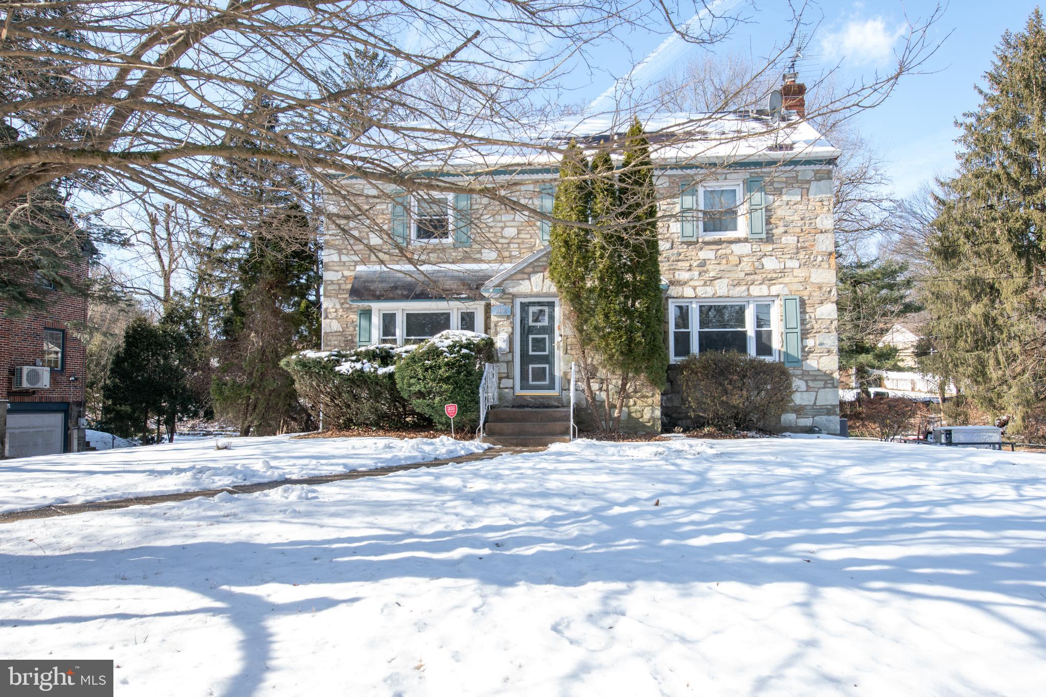 7820 Haines Road Cheltenham, PA 19012 - Photo 3 of 51 a view of a house with a snow in the background