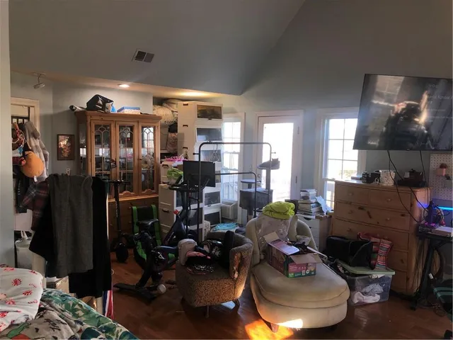 a bathroom with a window