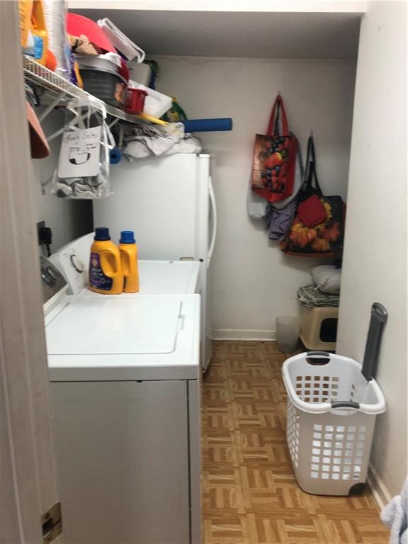 4532 High Rock Terrace Marietta, GA 30066 - Photo 30 of 40 a kitchen with a refrigerator and a stove