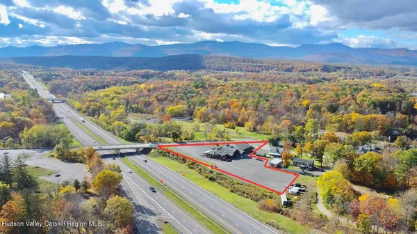 an aerial view of a city