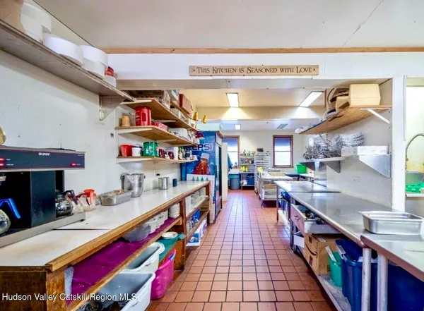 a sign that is on the side of a building