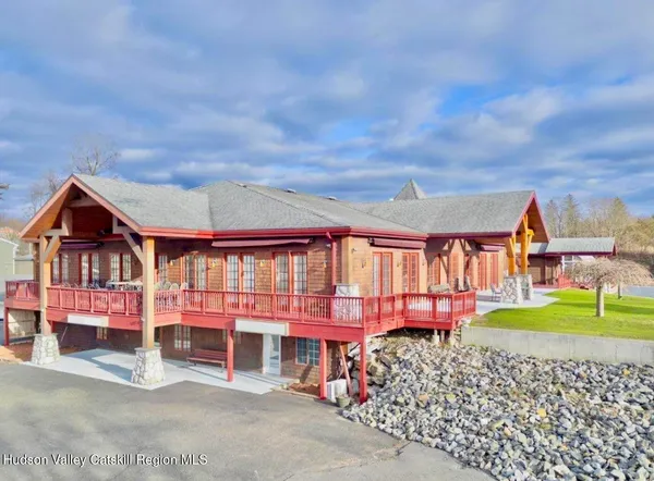 front view of a house with a street