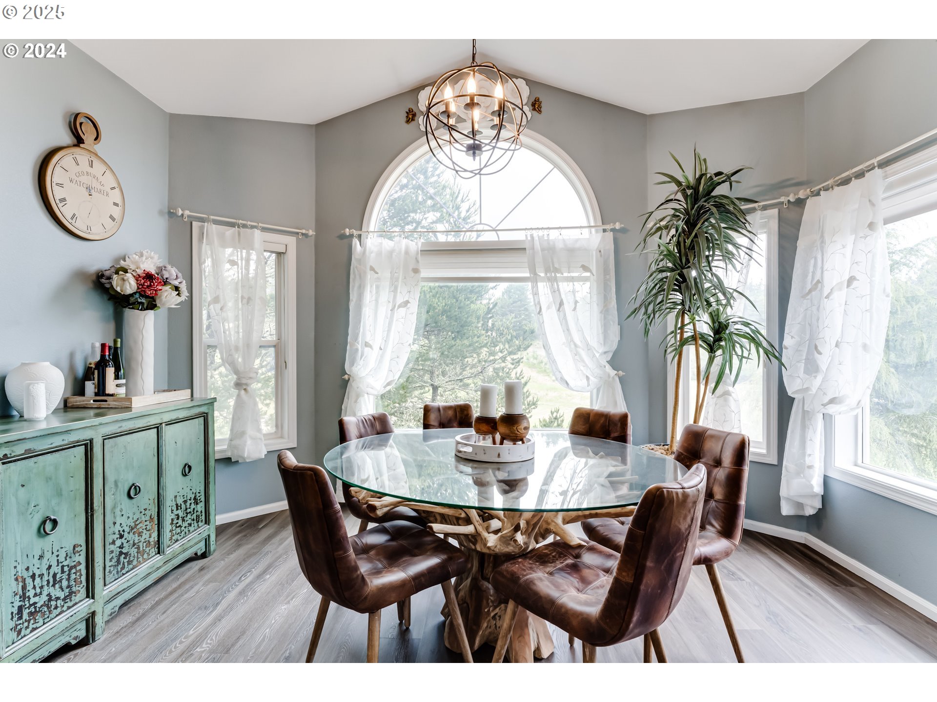 36 Ocean Dunes Drive Florence, OR 97439 - Photo 16 of 40 a view of a dining room with furniture window and outside view