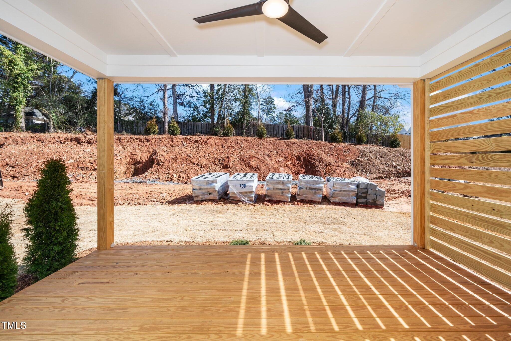 1215 Chaney Road Raleigh, NC 27606 - Photo 17 of 29 a view of a balcony with a yard