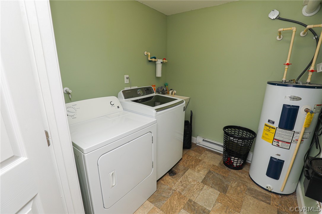 5346 Cold Harbor Road Mechanicsville, VA 23111 - Photo 27 of 42 Utility Rm 1 with vinyl floor, wet sink, washer, d